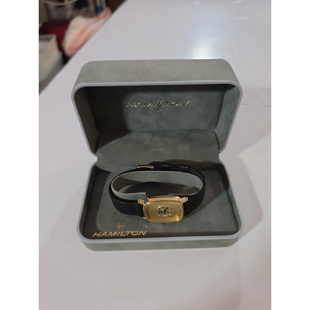 Vintage Hamilton Masterpiece Quartz Watch 10k Gold Filled NOS With Box New